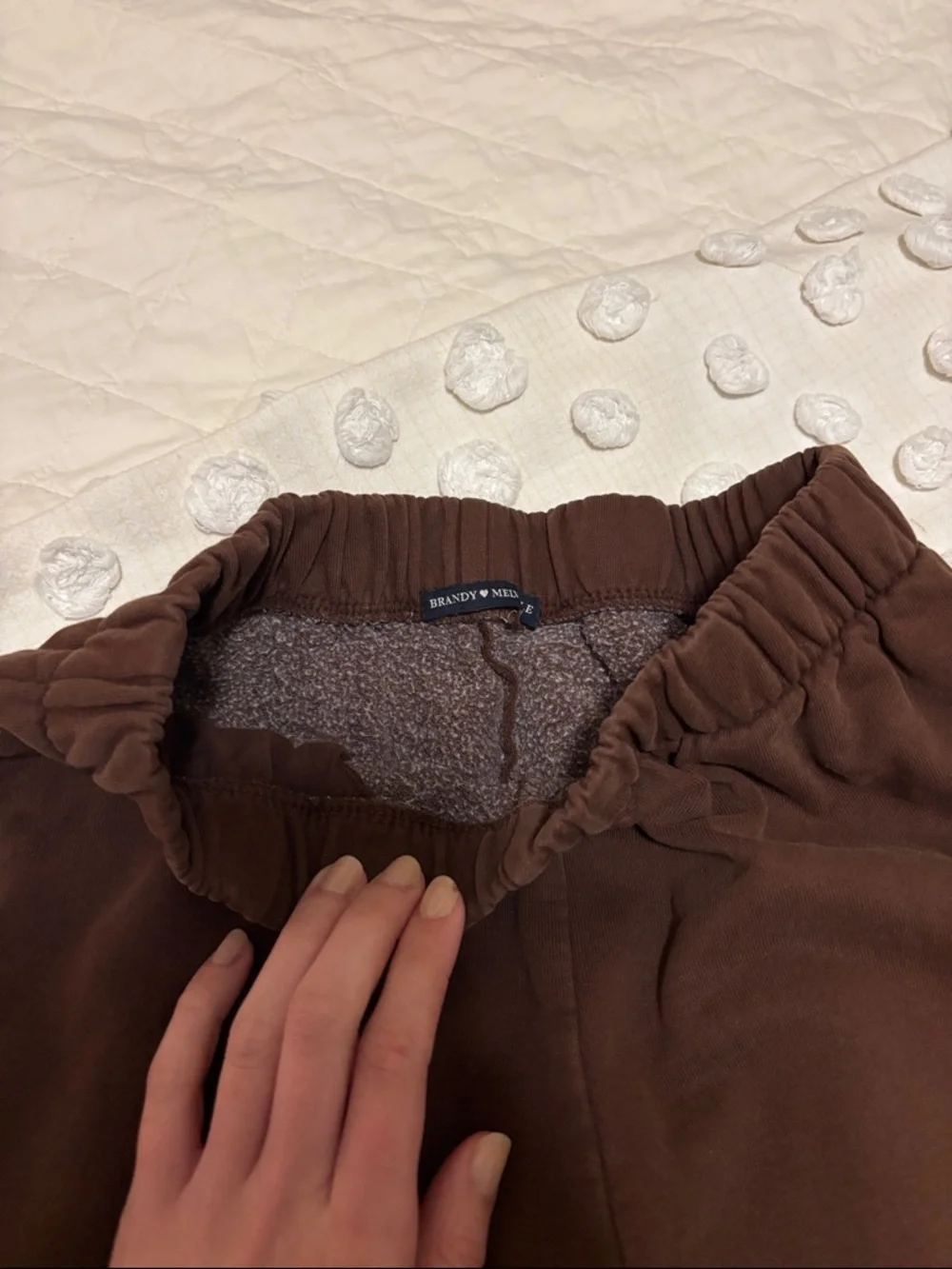 Brandy Melville Brown Sweatpants - Picture 2 of 3
